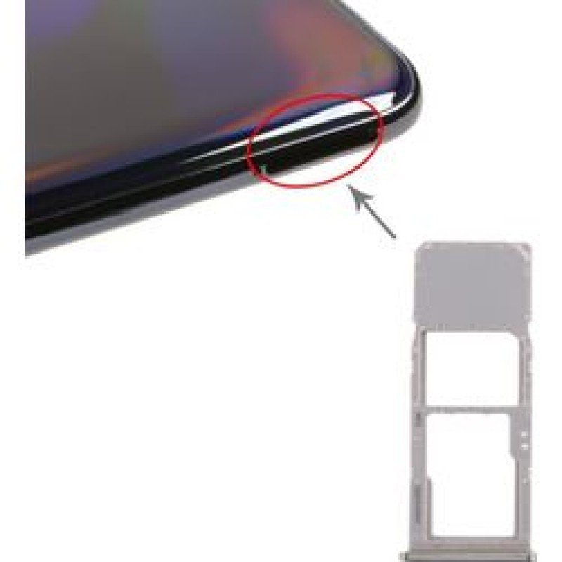 Βάση Κάρτας Γκρι Samsung Galaxy A70 A705 Sim Tray Grey