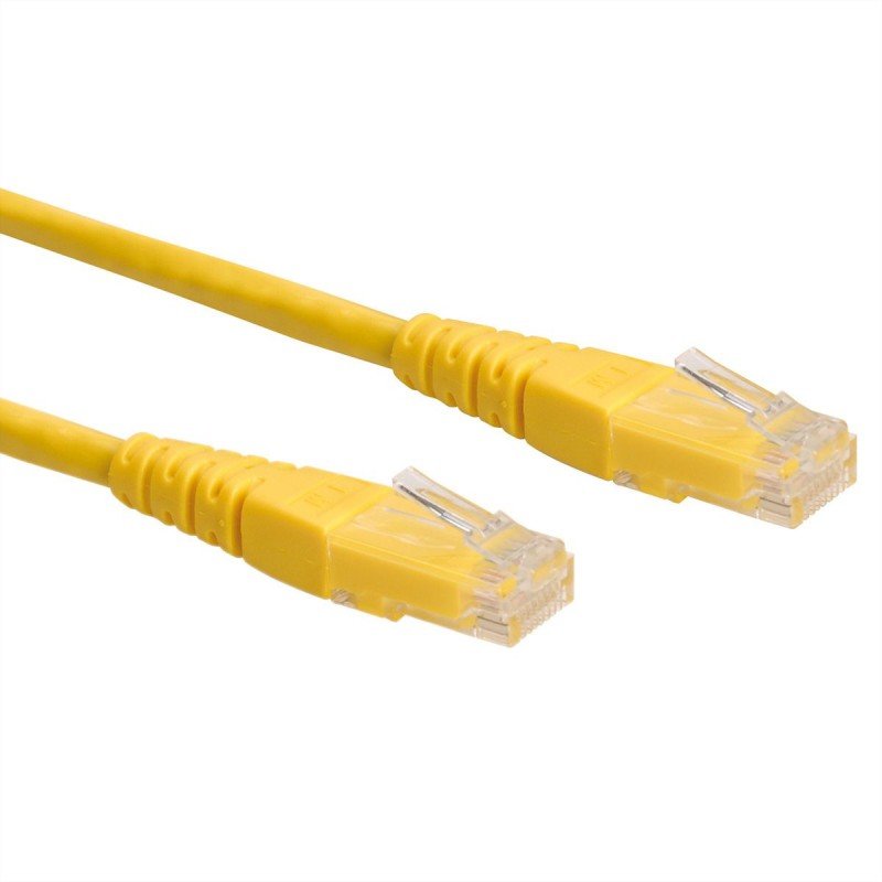 UTP Ethernet Cable 2m Yellow Cat 5 Καλώδιο Δικτύου Κίτρινο FT16-037