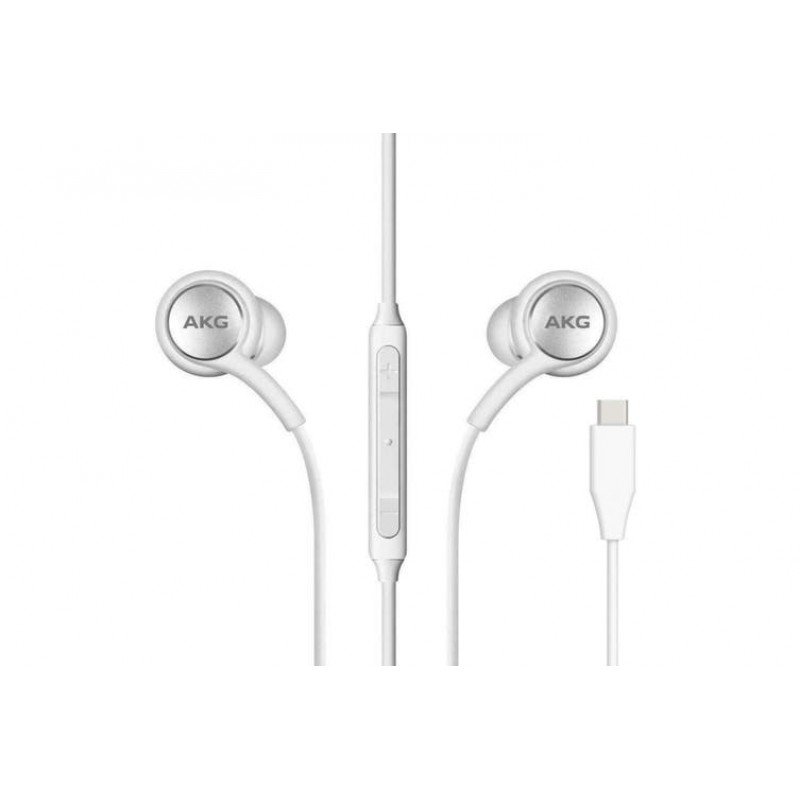 Samsung EO-IG955 AKG Handsfree Earphones Mini & Microphone Type C Galaxy S8 White Ακουστικά Ψείρες Λευκά