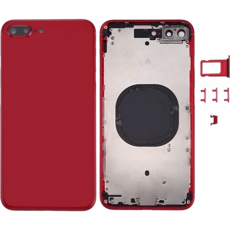 Καπάκι Μπαταρίας Κόκκινο iPhone 8 Plus Housing - Frame Red i8 Plus