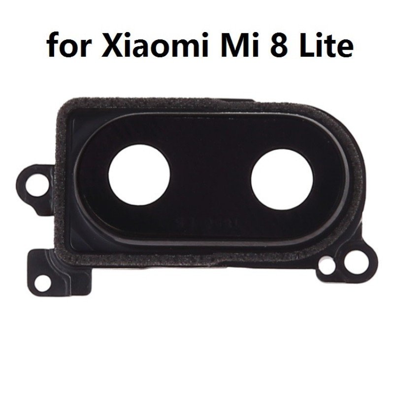 Γυαλί Πίσω Κάμερας Xiaomi Mi 8 Lite Back Camera Lens Black