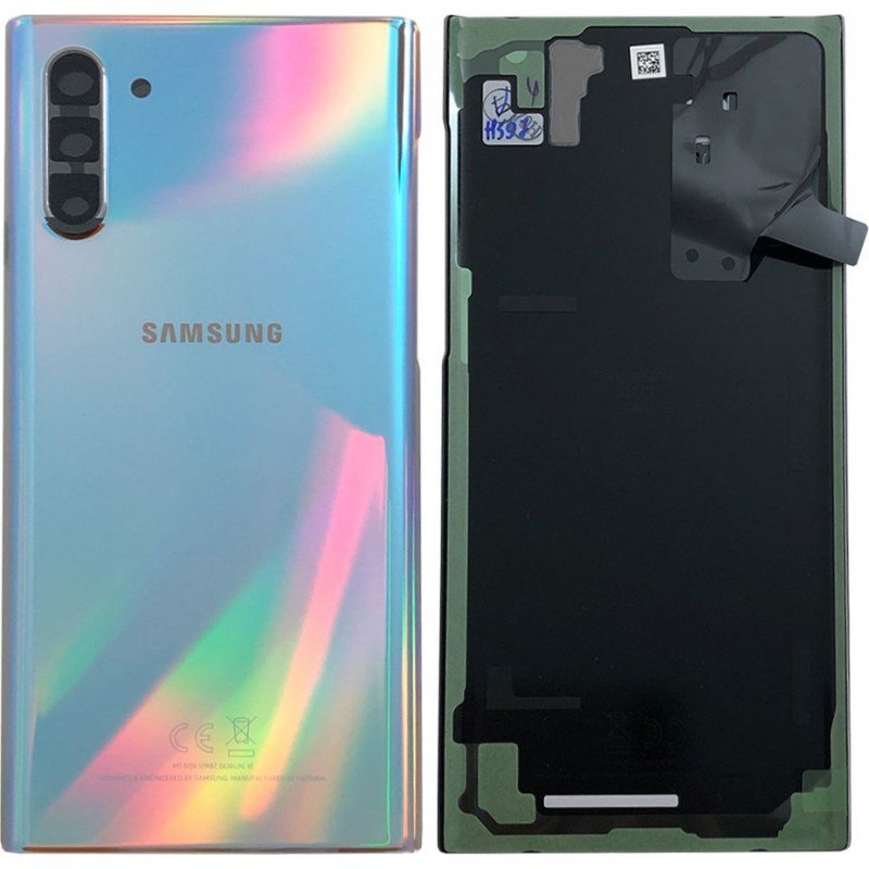 Καπάκι Μπαταρίας Ασημί Samsung Galaxy Note 10 N970 OEM Battery Cover Aurora Glow Silver