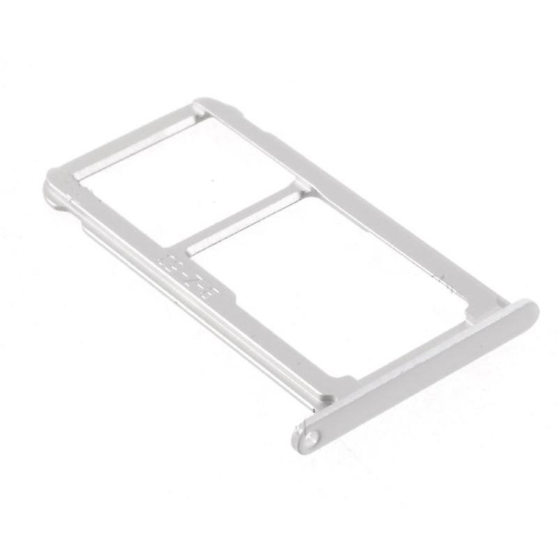 Βάση Κάρτας Διπλή Ασημί Huawei P10/P10 Plus Sim Tray Silver