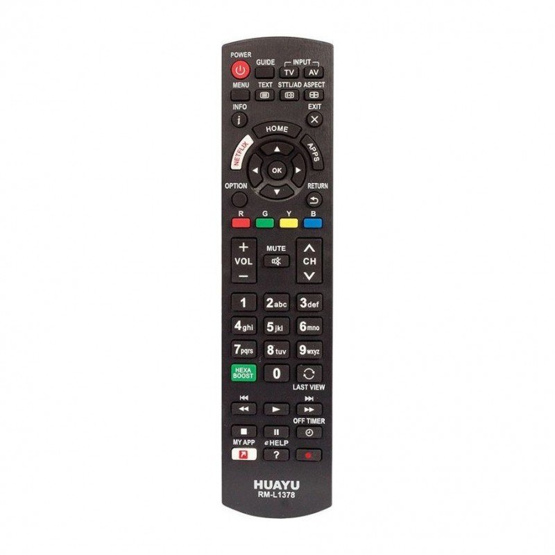 HUAYU RM-L1378 TV Remote Control Συμβατό Τηλεχειριστήριο Panasonic