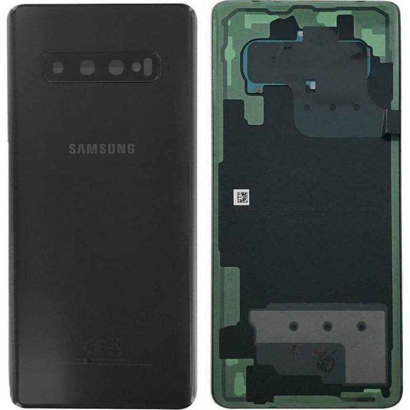 Καπάκι Μπαταρίας Μαύρο Samsung S10 Plus G975 OEM Battery Cover Carbon Black