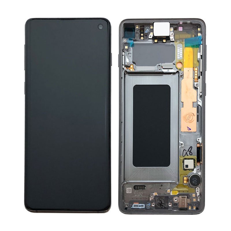 Οθόνη Samsung Galaxy S10 SM-G973F GH82-18850B Original LCD & Touch White Αυθεντική οθόνη & Τζάμι Αφής Λευκή