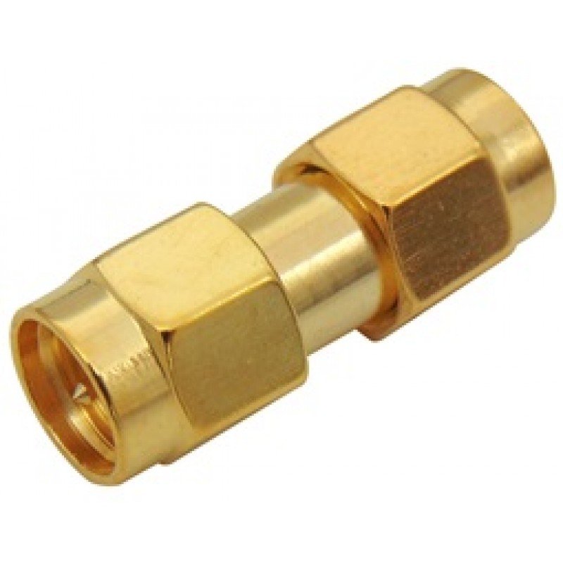 Αντάπτορας Μούφα Κεραίας WiFi SMA Adaptor Gold M-M  JT1236