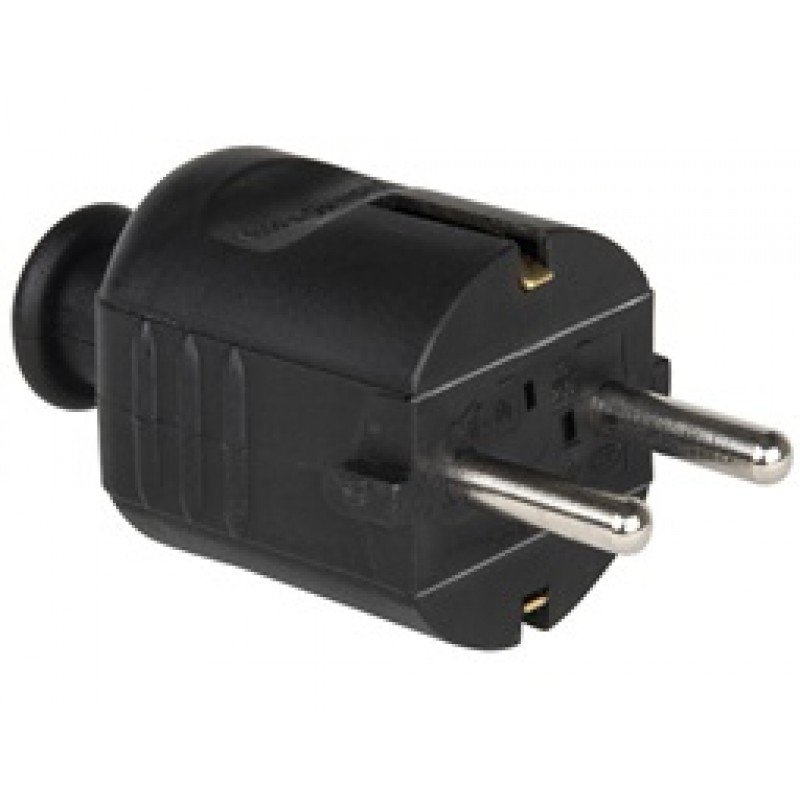 GR 202 POWER PLUG SUKO ADAPTOR MALE BLACK 220-250V 16Am ADAPTER ΤΕΛΙΚΟ ΒΥΣΜΑ ΤΡΟΦΟΔΟΣΙΑΣ ΣΟΥΚΟ ΜΑΥΡΟ ΦΙΣ