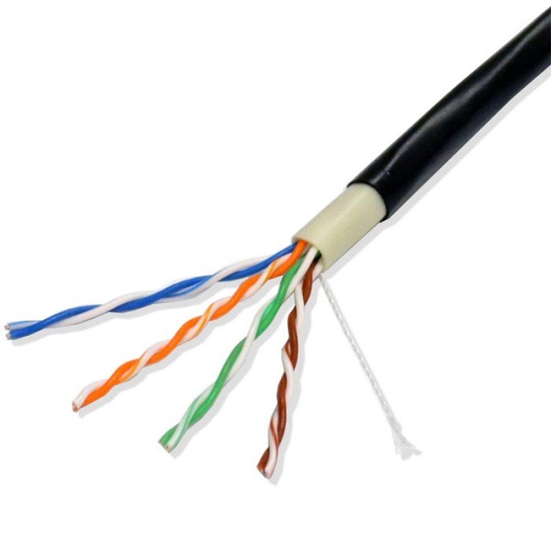 UTP Ethernet Cable 305m Black Cat 5e Solid Pet Καλώδιο Δικτύου LSN