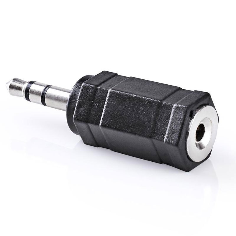 Αντάπτορας Στερεοφωνικός Jack 3.5 Male To Jack 2.5 Female Stereo Adaptor AC-025 Black EA2007