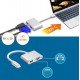 USB 3.1 Type C To Hdmi & Vga 0.1m 4K Silver PTH-041