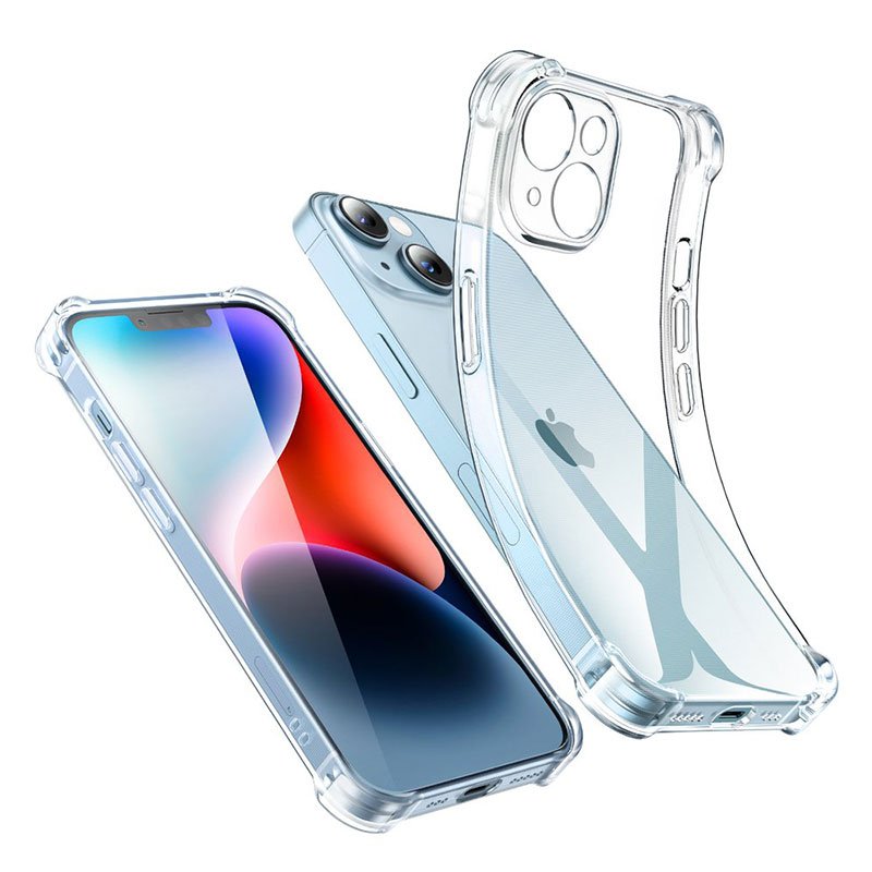 Transparent Silicone Case iPhone 14 Plus Διαφανής Θήκη Σιλικόνης