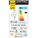 LED Lamp Bulb E14 6.5W Cool Warm White 3000K Entac Λάμπα Οικονομίας