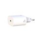 Φορτιστής Πρίζας Quick Power Charger PD+QC USB Type C 5V-12V 25W & Cable Type C To Type C 1m White XO-L91EU