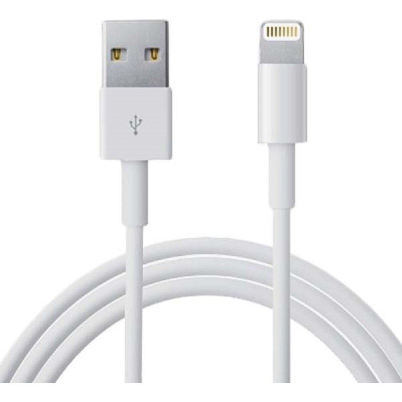 Usb A 2.0 To Lightning Cable Charger-Data 2.4A White 1m iPhone Certified Full Speed Ios