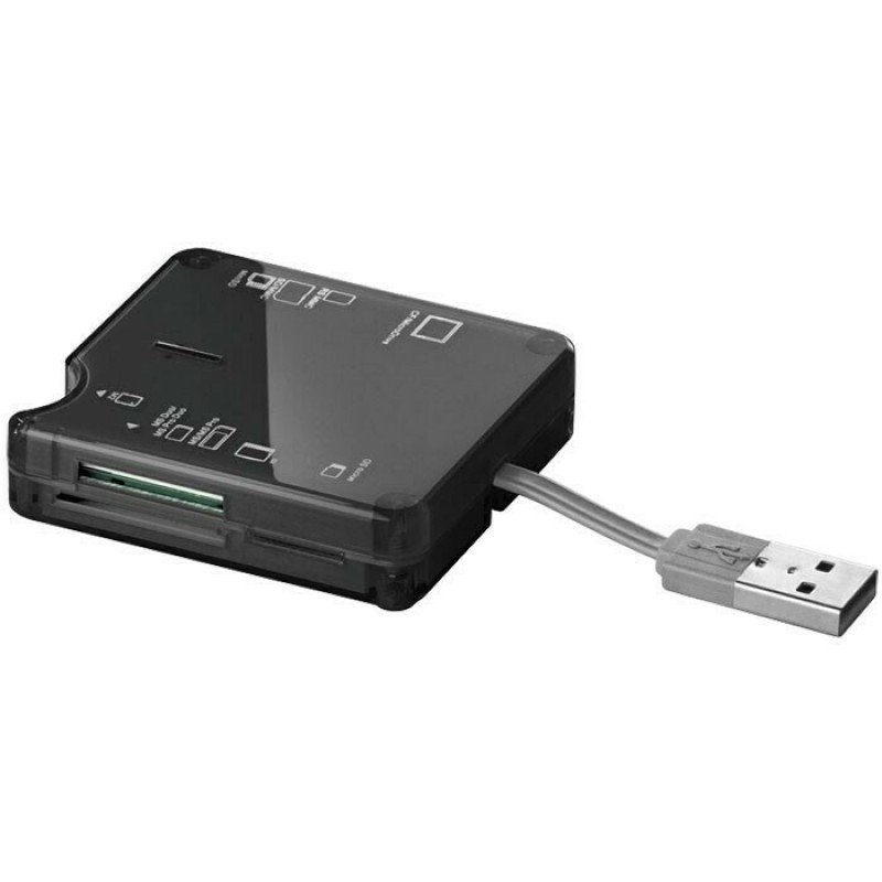 USB 3.0 Type C Multi Card Reader SD-Micro SD Black OTG & USB Aναγνώστης Καρτών Powertech PT-497