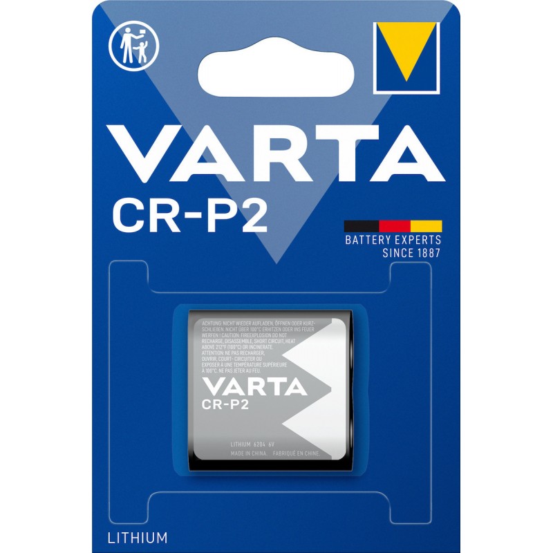 Battery CR-P2 Lithium 6V 1450mA Premium Quality Μπαταρία Λιθίου Varta Photo DL223A