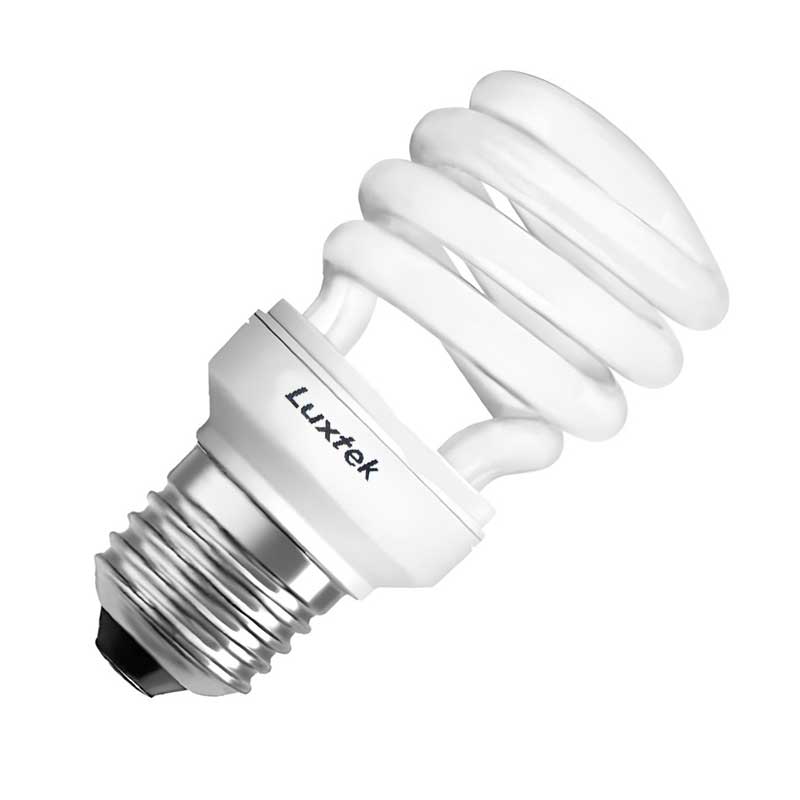 LED Lamp Bulb Spiral E27 23W Warm White 2700K 1600LM Luxtek Λάμπα Οικονομίας