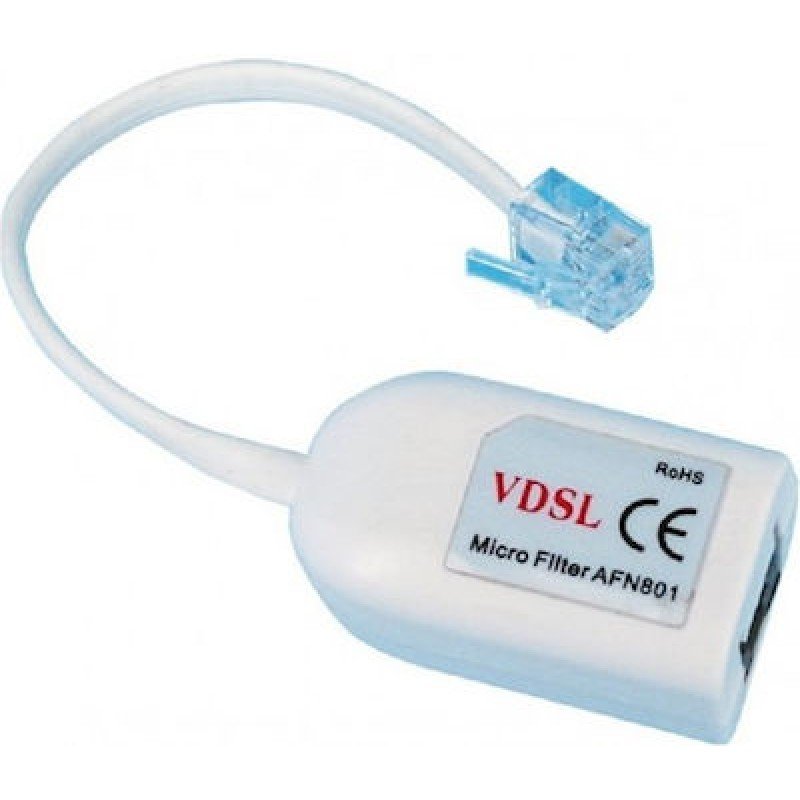 VDSL Digital Noise Filter White Φίλτρο Τηλεφωνικής Γραμμής FTT3-055