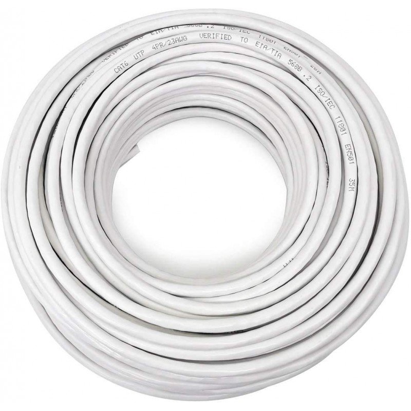 UTP Ethernet Cable 100m Gray Cat 6 Outdoor Καλώδιο Δικτύου Γκρι