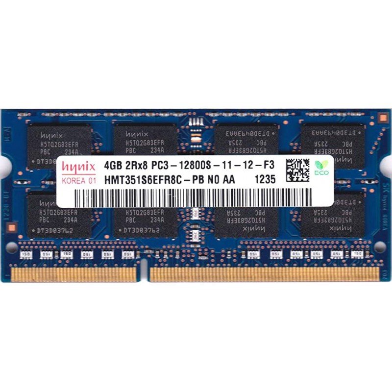 4Gb Memory Ram Sodim DDR3L 1600Mhz Hynix HMT351S6EFR8A-PB Μνήμη Φορητού Refurbished