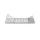 Wireless Slim Keyboard & Touch Pad Bluetooth V5.0 Silver Foldable MediaRange MROS133-GR Πληκτρολόγιο Ασύρματο Ασημί