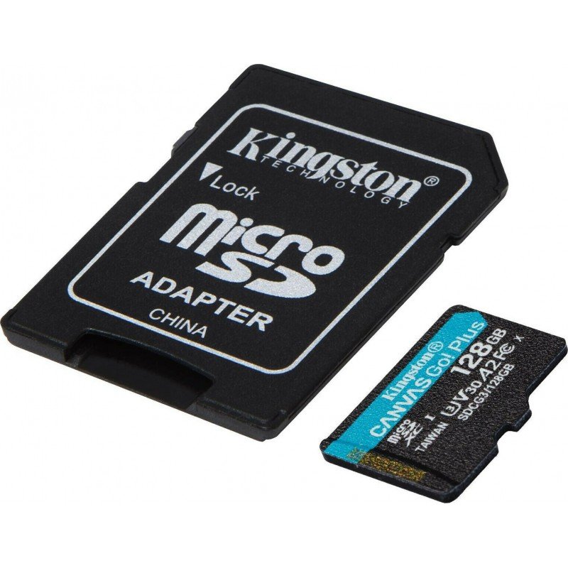 128GB Memory Micro SD Card & Adapter Kingston Canvas SDCG3/128GB Class 10 Μνήμη