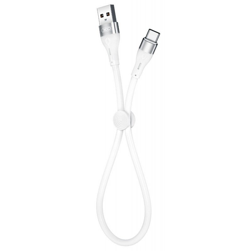 USB A 2.0 Cable To Type C 2.4A Super Fast Charge White 0.25m Καλώδιο Φόρτισης XO-NB179