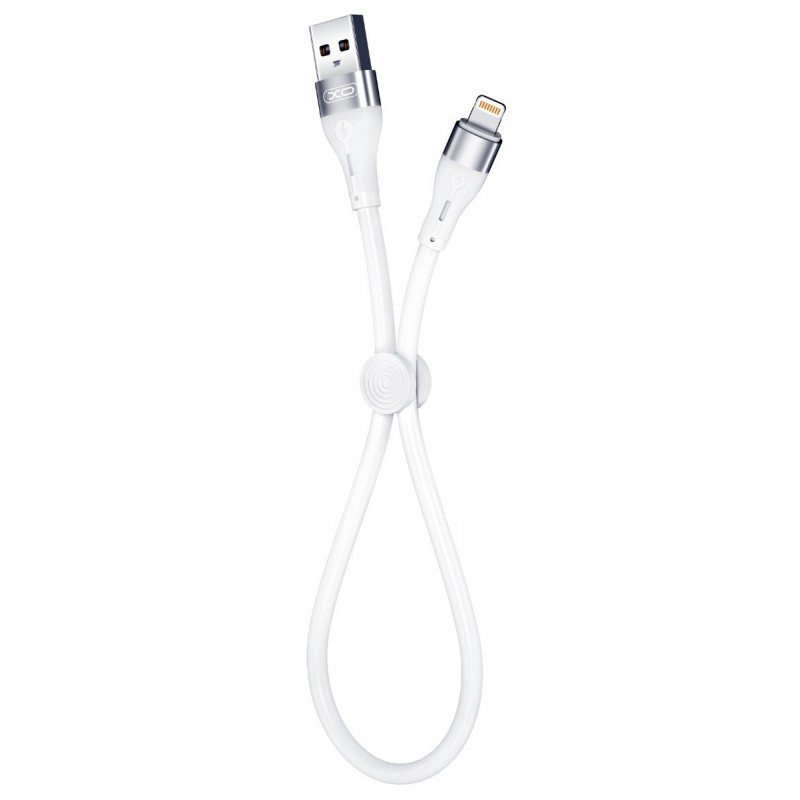 USB A 2.0 Cable To Lightning 2.4A Super Fast Charge White 0.25m Καλώδιο Φόρτισης XO-NB179