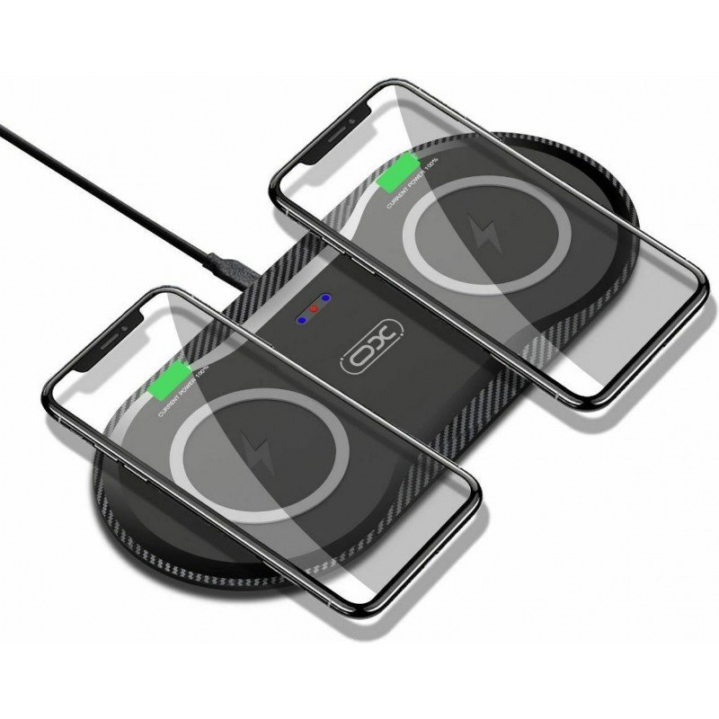 Qi Wireless Fast Charger 2 In 1 Power Supply Pad 20W QC 3.0 5V-12V 3A Ασύρματος Φορτιστής XO-WX025