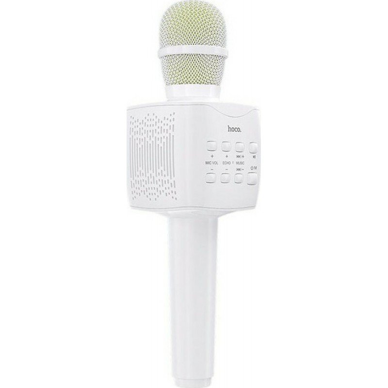 Karaoke Speaker Sound & Mic Bluetooth White Hoco BK5 Ηχείο & Μικρόφωνο