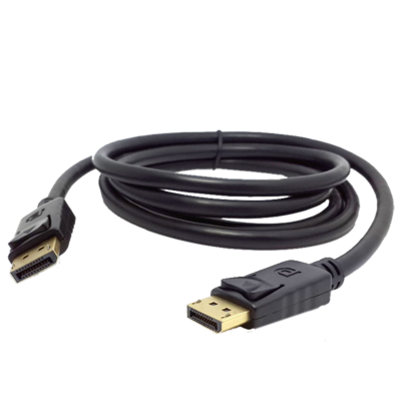 Display Port 20pin Male Gold To Display Port 20pin Male 3m 1080p Cable Black