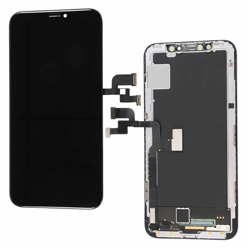 Οθόνη iPhone X & Touchscreen - Digitizer Soft Oled Black Οθόνη & Τζάμι Αφής Μαύρη iX