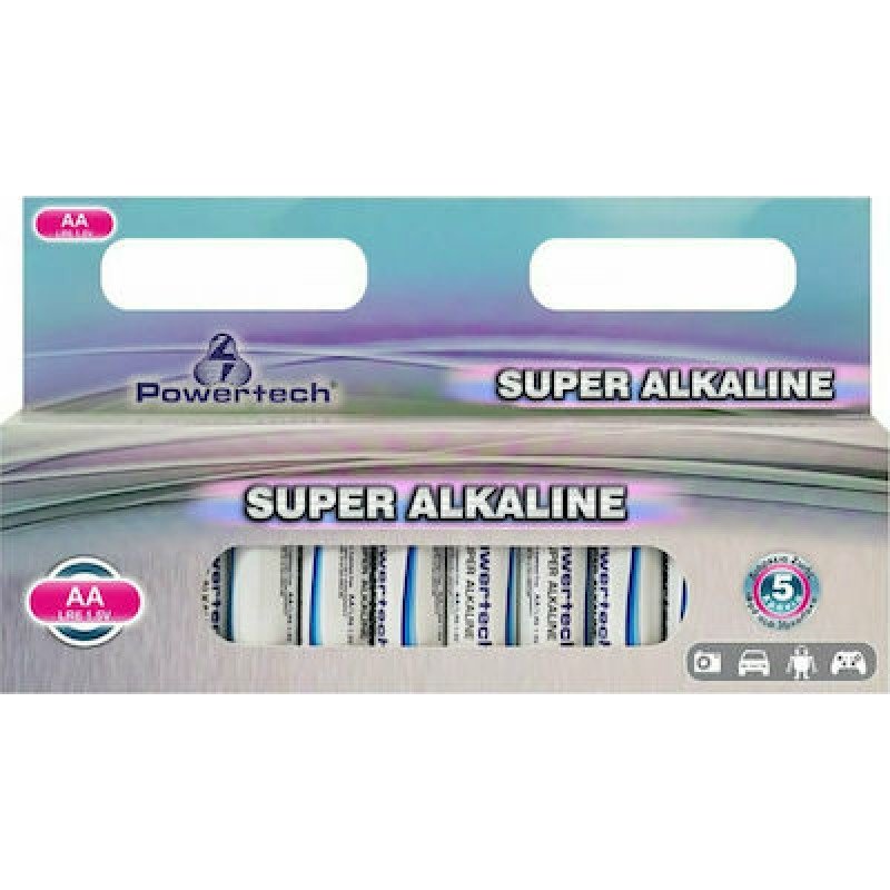 Μπαταρίες Αλκαλικές Powertech PT-862 Batteries Mignion AA Alkaline 12 Pack 1.5V LR6