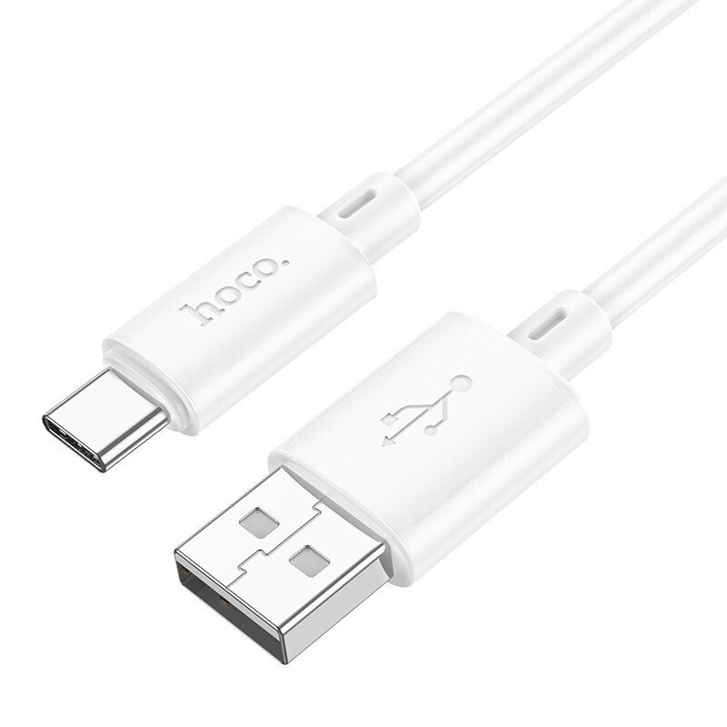 USB A 2.0 Cable To Type C 3Am White 1m Καλώδιο Σύνδεσης Λευκό Hoco X88