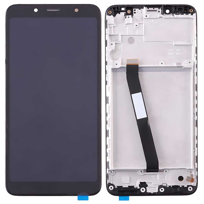 Οθόνη Xiaomi Redmi 7A LCD & Touchscreen & Frame Black Οθόνη & Τζάμι Αφής Με Πλαίσιο Μαύρη