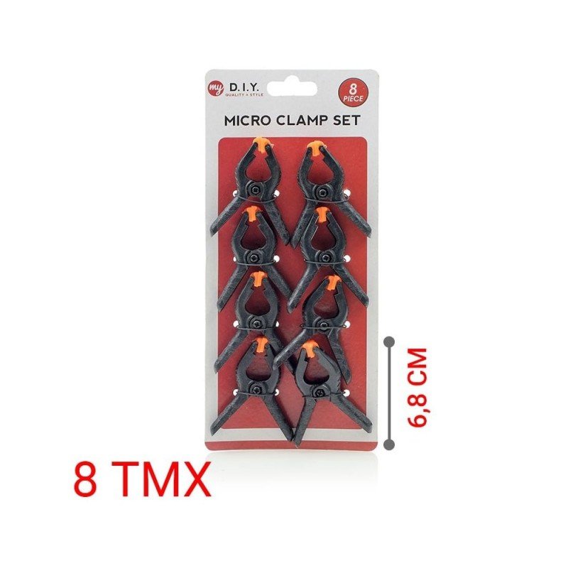 Spring Plastic Grip Clamp Σφικτήρας Πλαστικός (8 pieces)