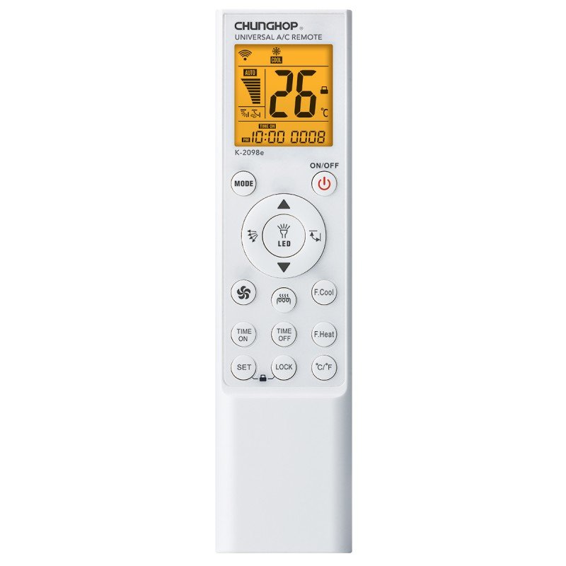 Τηλεχειριστήριο Συμβατό Air Condition Remote Control Universal RC Chunghop K-2098E 5000 IN 1