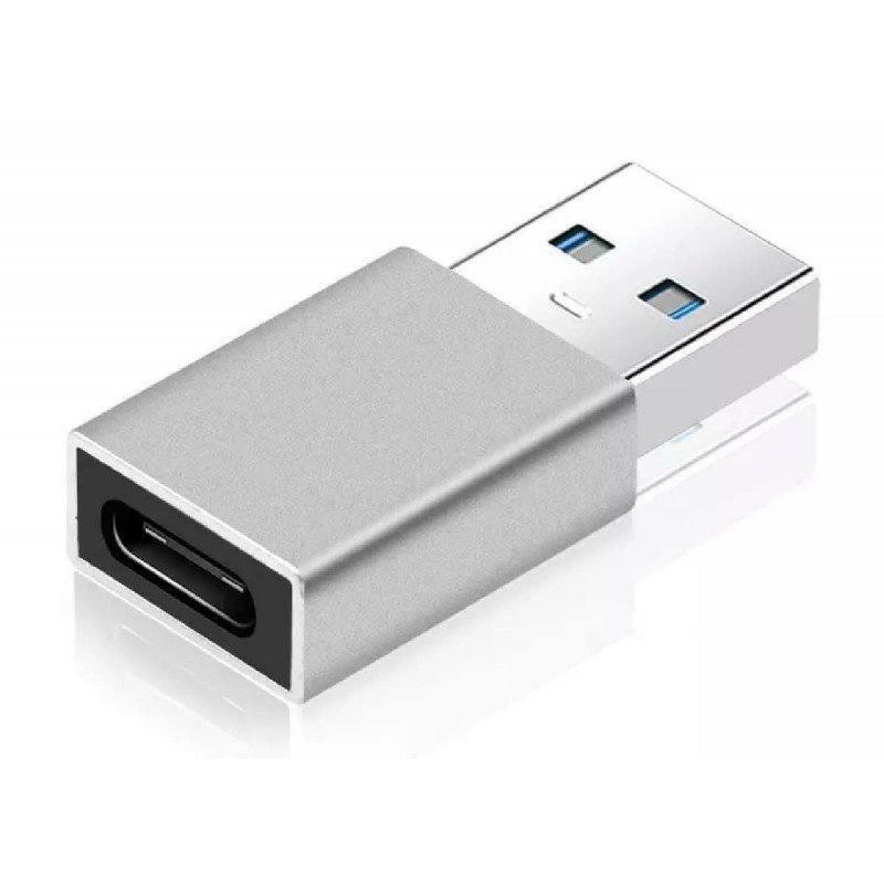 Adaptor USB 3.0 Male To Type-C Female Adapter Silver PTH-063