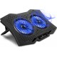 Laptop Cooler 18" 2 X 110mm Fan Led Black Powertech PT-929 Βάση Φορητού