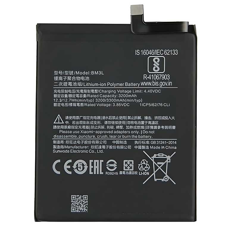 Μπαταρία Xiaomi Mi 9 Li-ion 3.85V 3300mAh OEM Battery BM3L