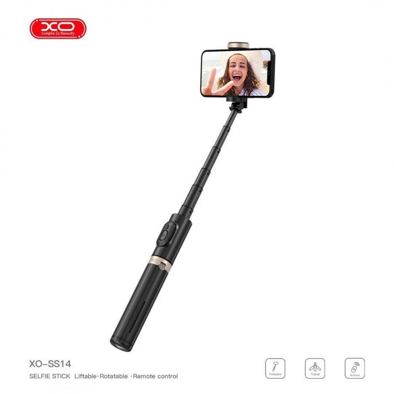 Intergraded Hidden Reinforced Tripod Bluetooth Selfie Stick XO-SS14