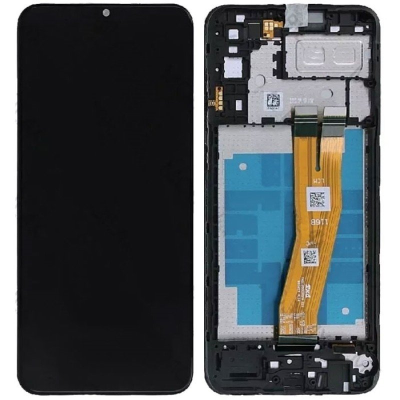 Αυθεντική Οθόνη Samsung Galaxy A04e SM-A042 Original LCD & Touch & Frame Black GH81-23088A Service Pack