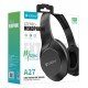 Headphones & Microphone Bluetooth Black 40mm Celebrat A27 Ασύρματα & Ενσύρματα Ακουστικά & Μικρόφωνο Μαύρα