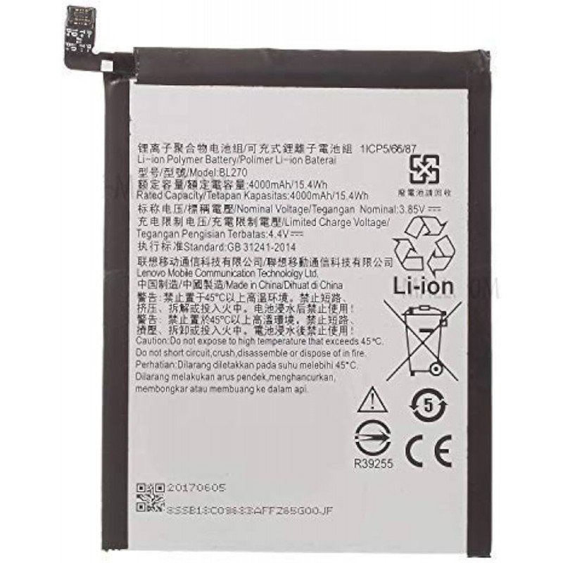 Μπαταρία Lenovo K6 Note/K8/K8 Note/Moto E5 OEM Battery BL270