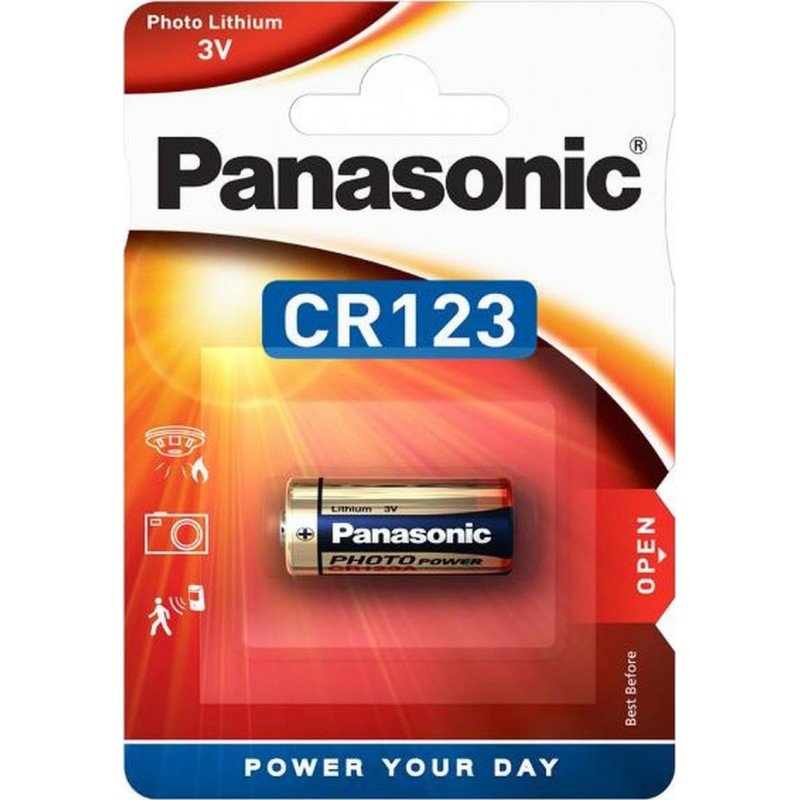 Battery CR123A Professional Lithium 3V Panasonic Μπαταρία