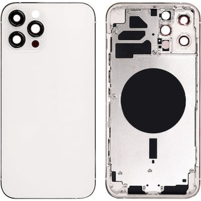 Καπάκι Μπαταρίας - Πλαίσιο Λευκό iPhone 12 Pro Max Housing - Frame White