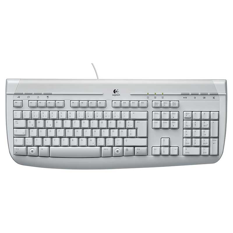 LOGITECH 350 WIRED KEYBOARD PS2 WHITE ENGLISH ΠΛΗΚΤΡΟΛΟΓΙΟ ΕΝΣΥΡΜΑΤΟ ΛΕΥΚΟ 867677-0100