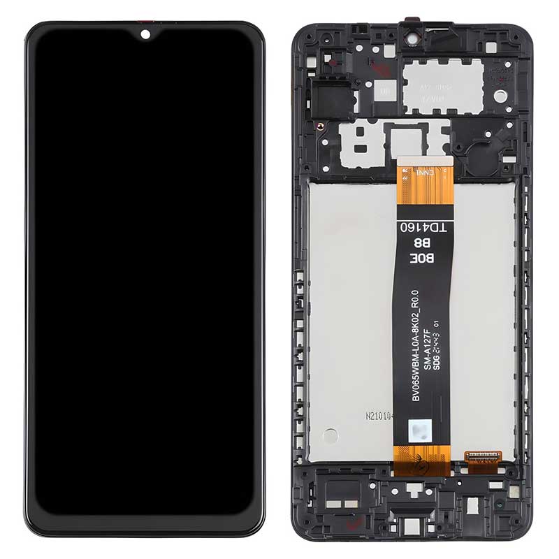 Οθόνη Samsung Galaxy A12 LCD & Touch & Frame Black A125 OEM