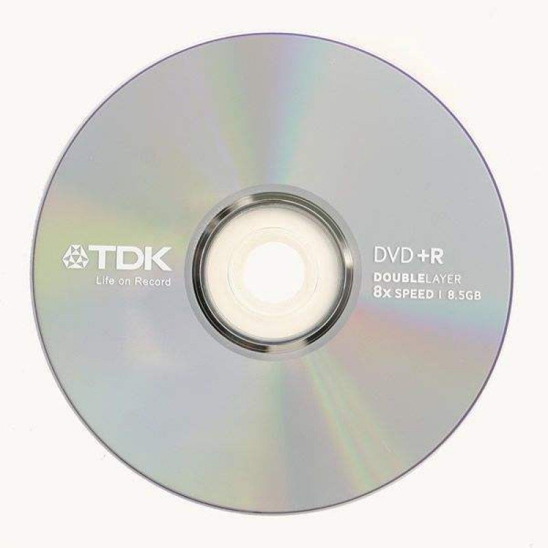 DVD+R DL DOUBLE LAYER TDK 8.5 Gb